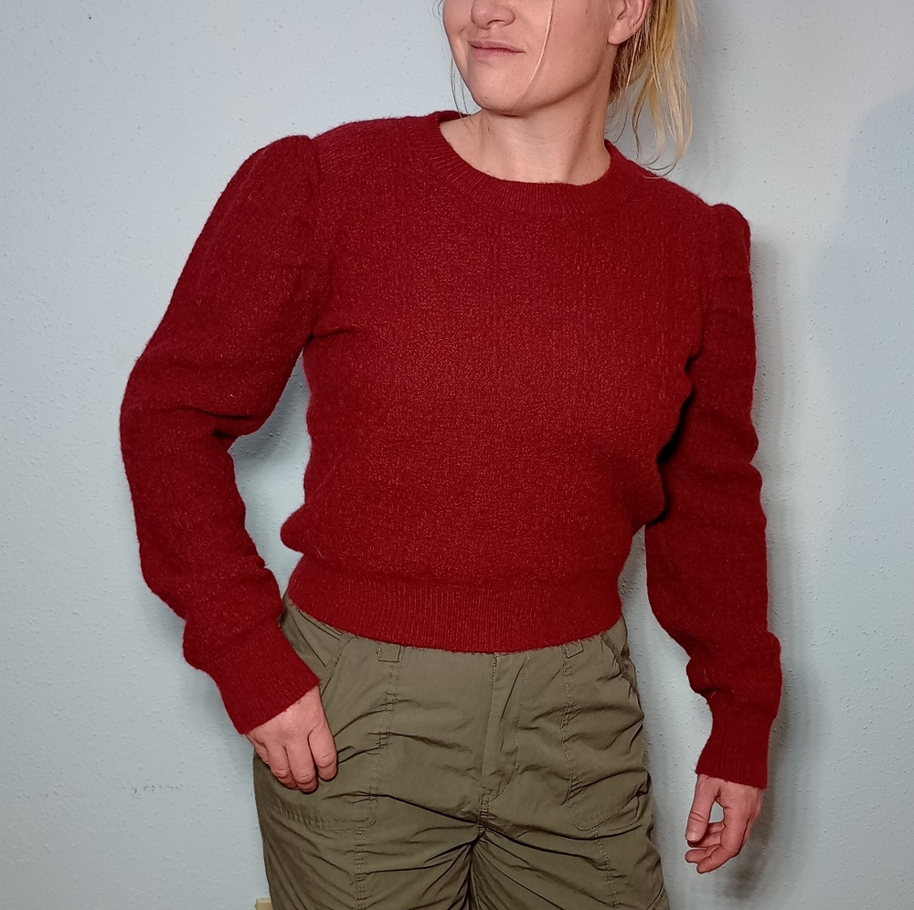 Raspberry Puff Sweater - Picture 5 of 7